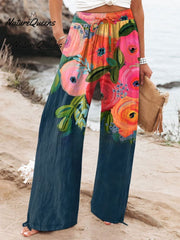 Women'sFloral ArtPrint Casual Cotton Shirt