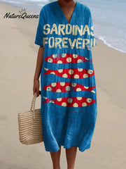 Women'sFishArt PrintCasual Dress