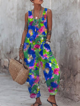 Women's Floral Print Casual Jumpsuit