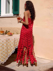 Stylish And Elegant Snake-print Chiffon Dress With Ruffled Collar
