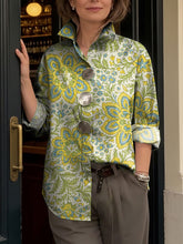 Women's Colorful Flowers Print Shirt