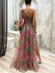 Women's Fashion Floral Art Print Casual Stylish Comfortable Dress