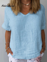 Women's Cotton & LinenCasual Top