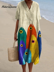Women's FishArt PrintCasual Dress