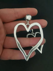 Retro Creative Alloy Love Big Earrings