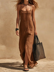 Women's Sleeveless Spaghetti-strap Dress
