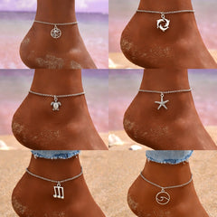 Beach Vacation Butterfly Dolphin Fashion Ankle Chain