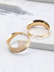 Statement Brushed Metal Party Earrings