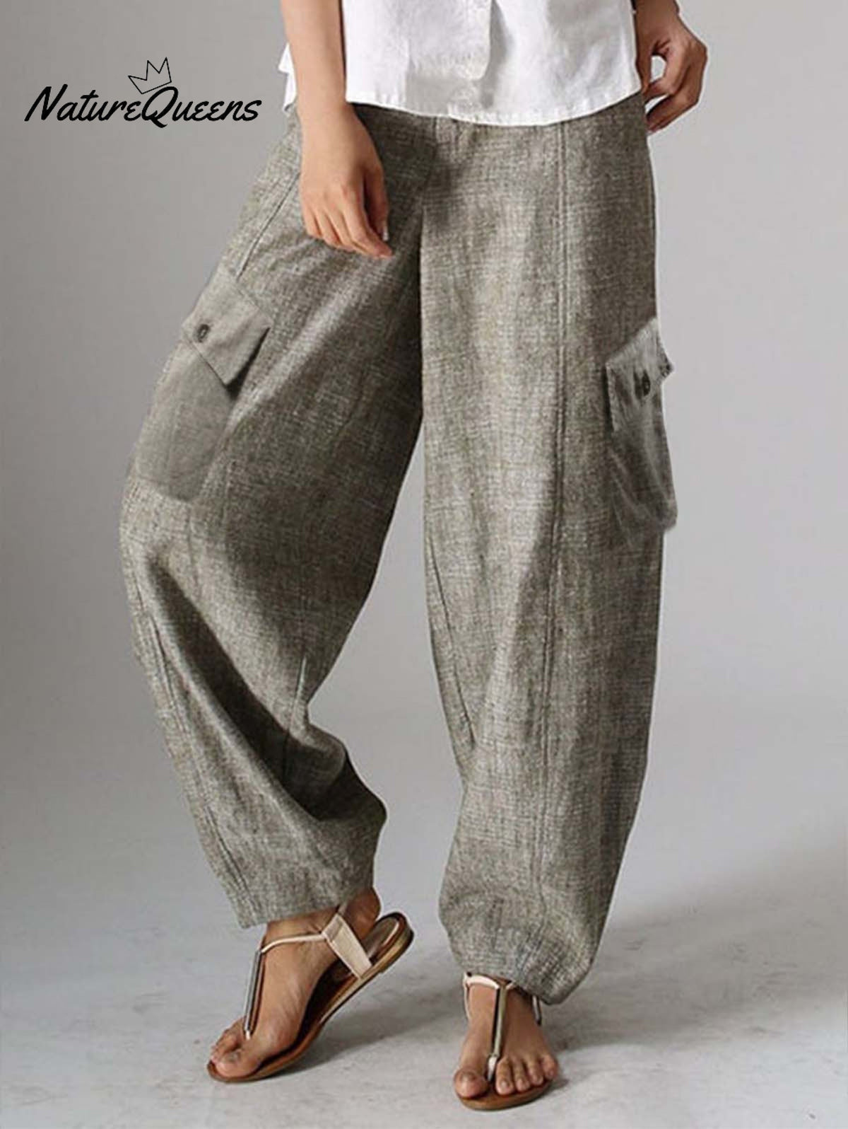 Fashion With Pockets Straight Leg Cargo Pants