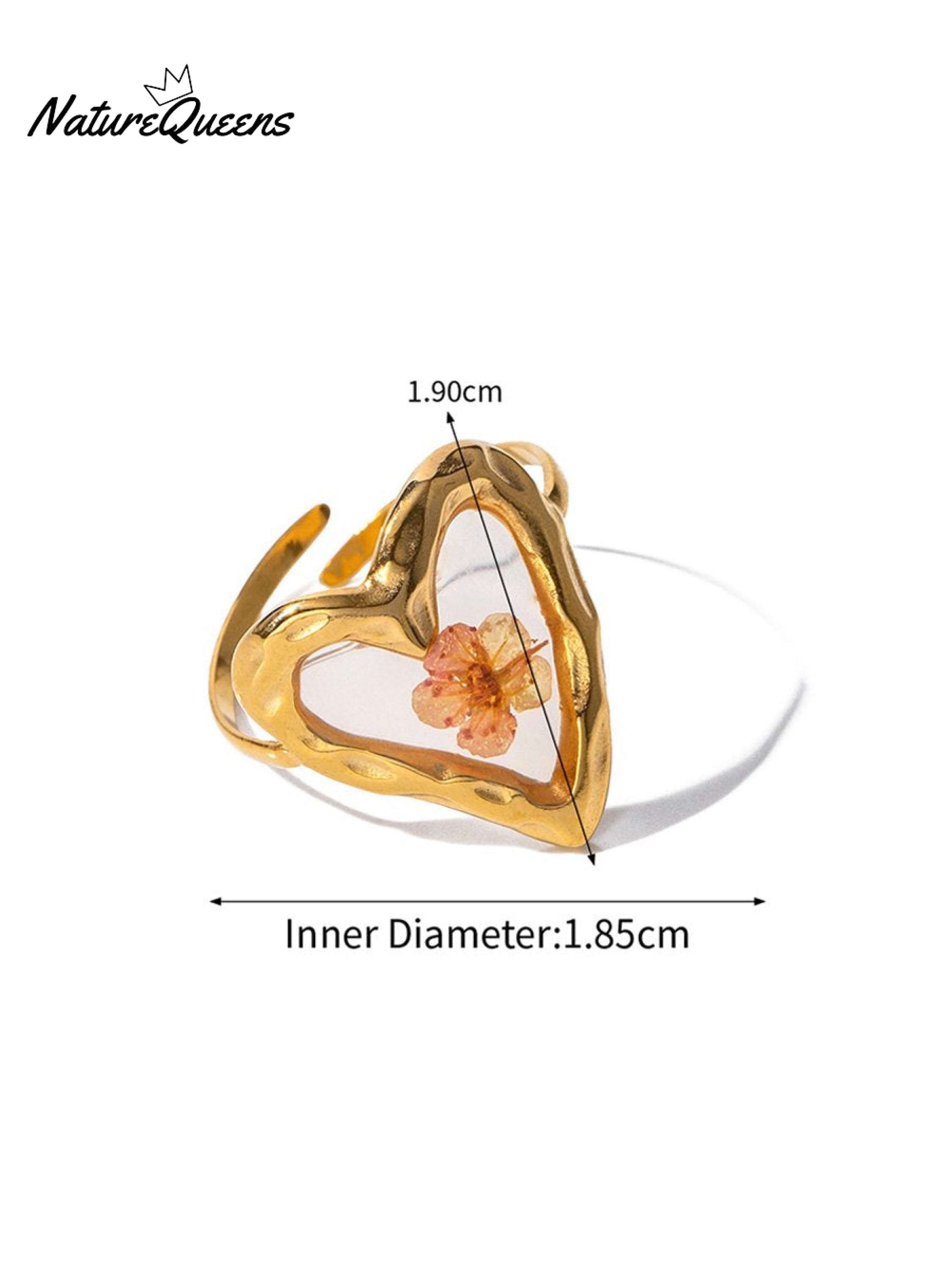 Aeon Flower Stainless Steel Ring